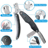 3-in-1 Pet Nail Clippers with Safety Guard