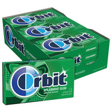 Wrigley's Orbit Spearmint Chewing Gum – 14 Pieces  – 144 Pack