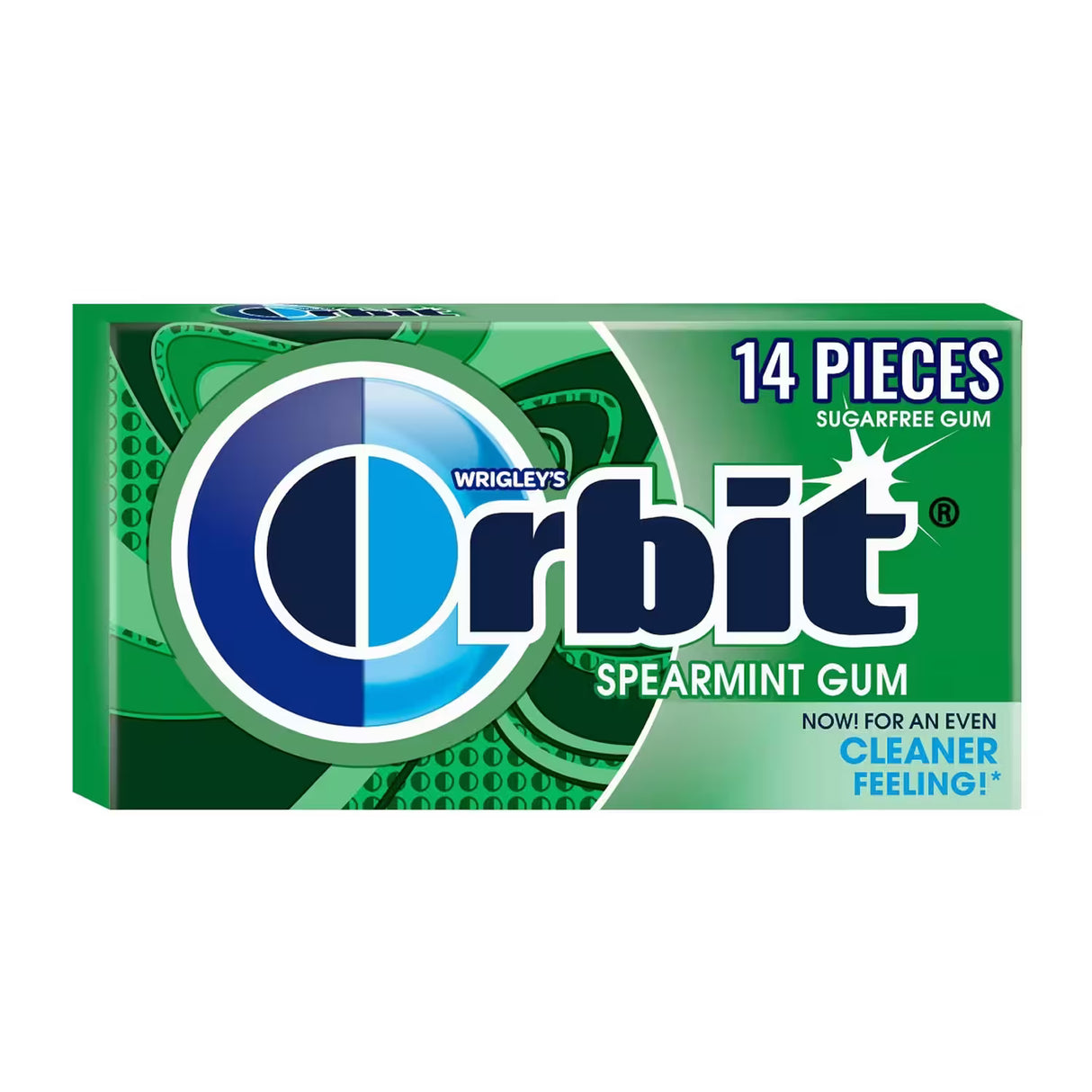 Wrigley's Orbit Spearmint Chewing Gum – 14 Pieces  – 144 Pack