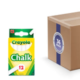 Crayola White Chalk Sticks 12 Ct - 36 Pack