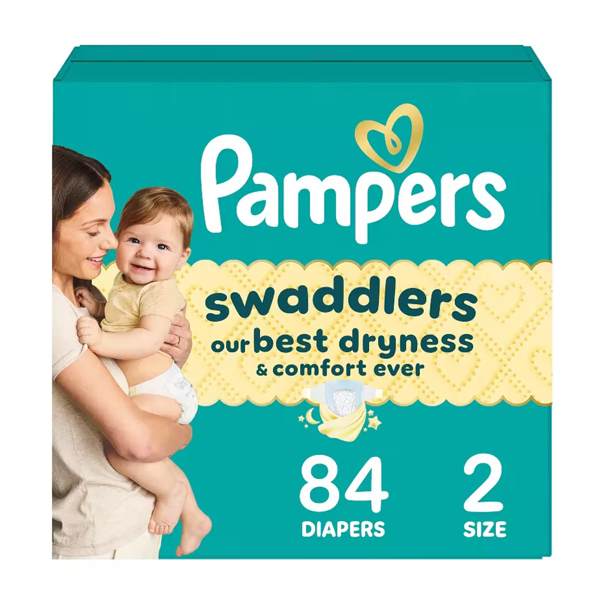 Pampers Swaddlers Sensitive Disposable Diapers, Size 2 - 84ct