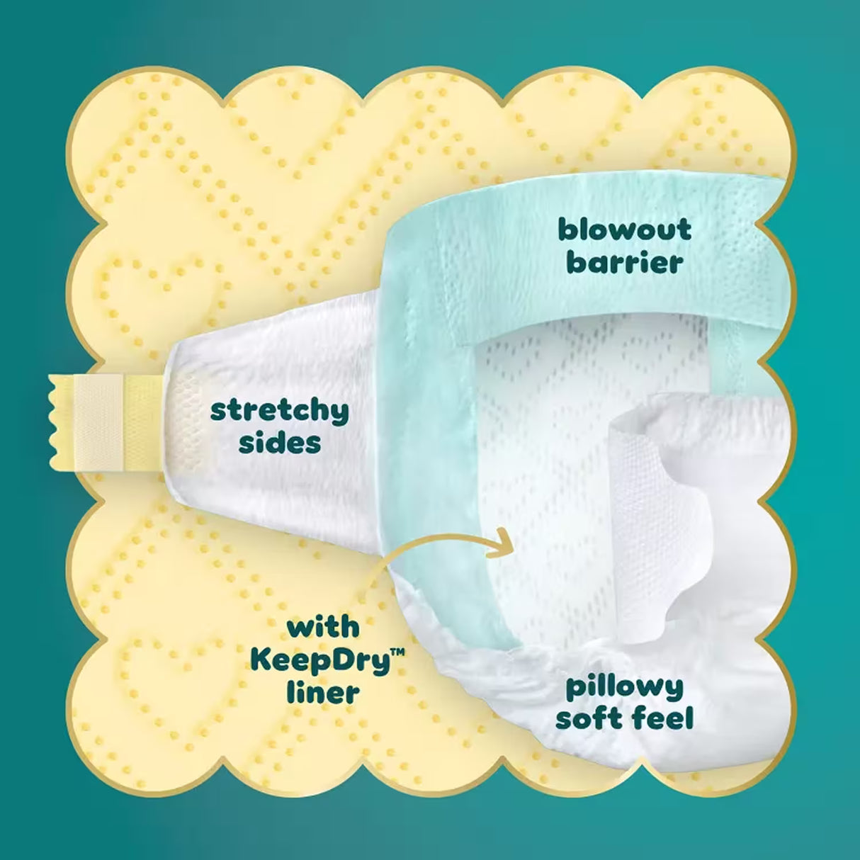 Pampers Swaddlers Sensitive Disposable Diapers, Size 2 - 84ct