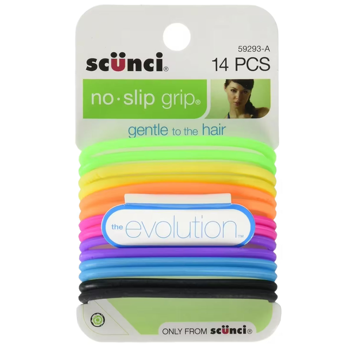 Scünci No-Slip Hair Elastics – 14 Count – 48 Pack