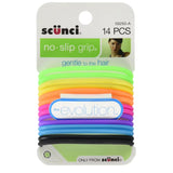 Scünci No-Slip Hair Elastics – 14 Count – 48 Pack