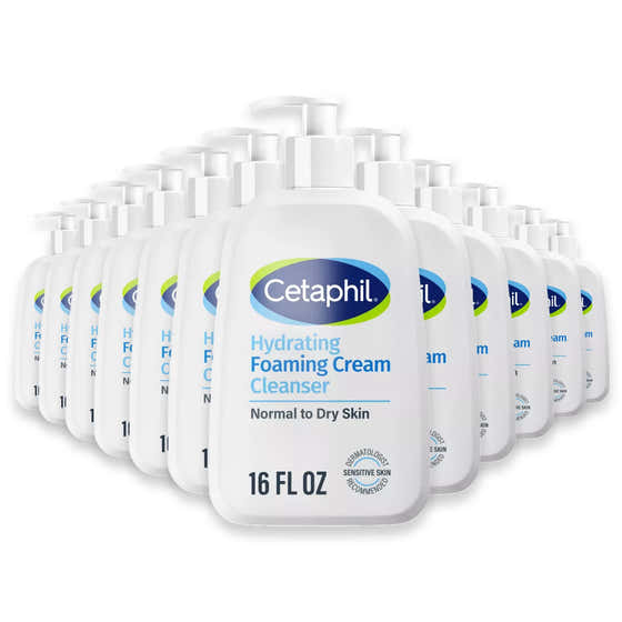Cetaphil Hydrating Foaming Cream Cleanser, 16oz - 12 Pack | Cetaphil - cetaphil
