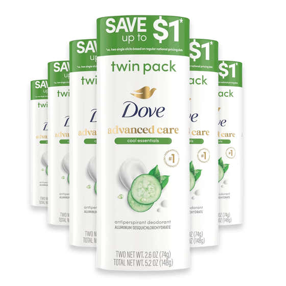 Dove Advanced Care Cool Essentials, 2.6 oz - 2 Ct - 6 Pack | Dove - New Arrivals