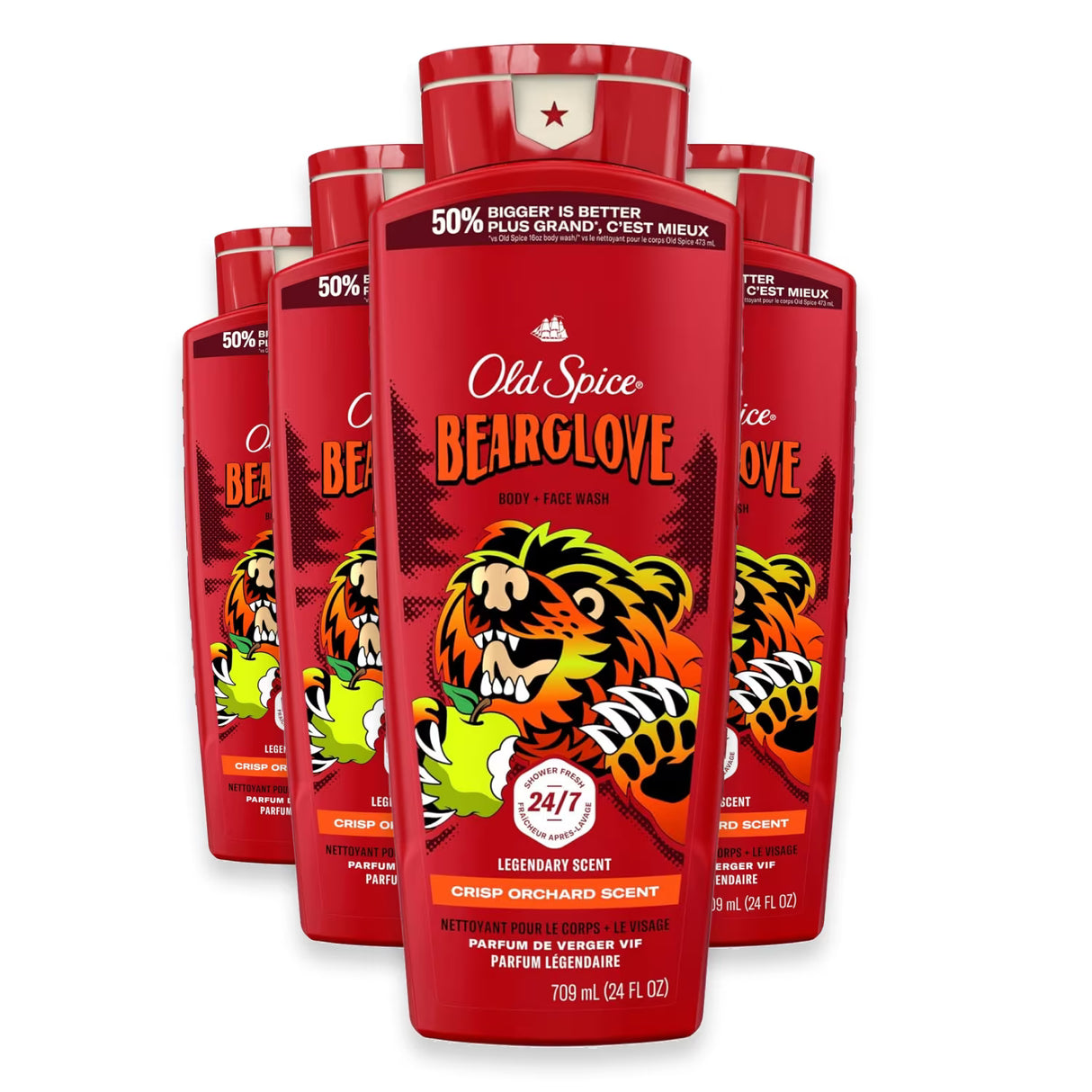 Old Spice Bearglove Body Wash - 24 oz - 4 Pack