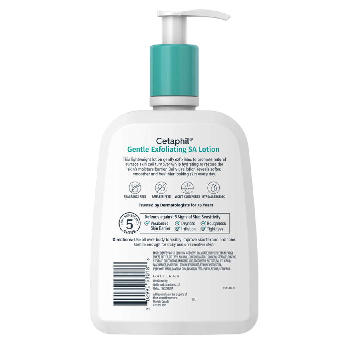 Cetaphil Gentle Exfoliating SA Lotion, 16oz - 12 Pack
