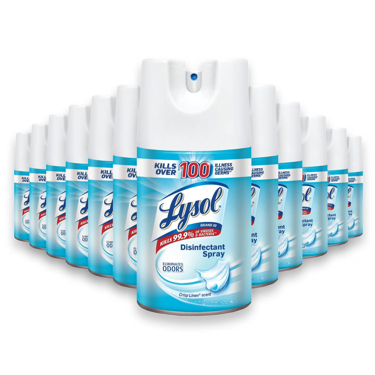 Lysol Spray Crisp Linen, 7oz - 12 Pack