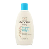 Aveeno Baby Daily Moisture Wash & Shampoo, Lightly Scented - 8 oz - 24 Pack