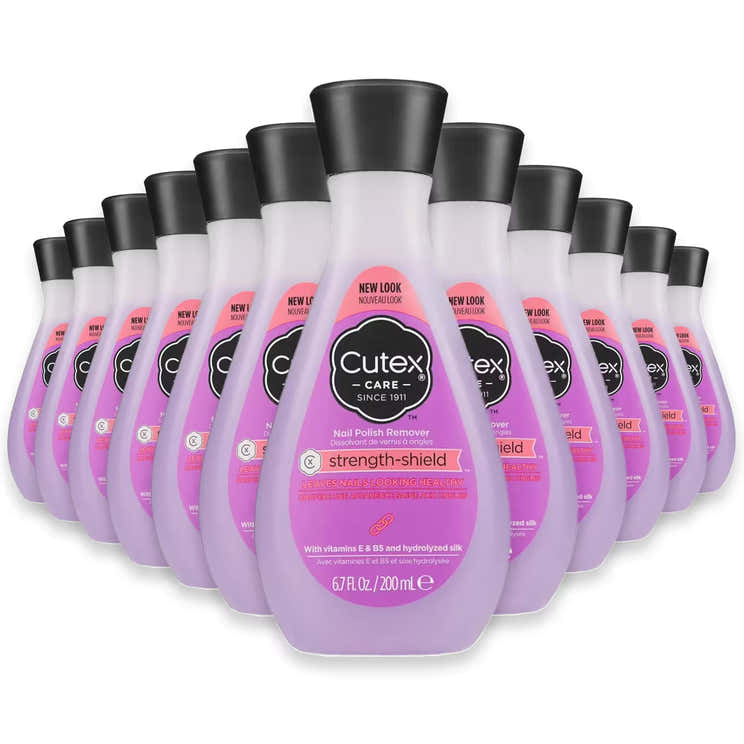 Cutex Strength Shield Nail Polish Remover – 6.7 oz – 36 Pack | Cutex - Pre Order