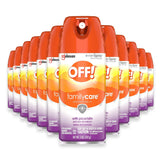 OFF! Family Care Powder Dry Insect Repellent Spray 10% Picaridin 5 oz - 12 Pack