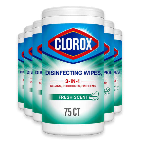 Clorox Fresh Scent Disinfecting Cleaning Wipes - 75 Ct - 6 Pack | Clorox - Smart Sourcing