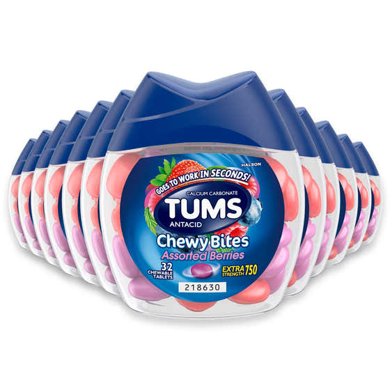 TUMS Chewy Bites Assorted Berries - 32 Ct - 24 Pack | Tums - Free Shipping 120