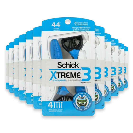 Schick Xtreme 3 Duo Comfort Disposable Manual Razors for Men - 4 Ct - 12 Pack | Schick - Member Deals
