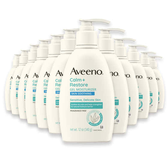 Aveeno Calm + Restore Gel Body Moisturizer, 12 oz - 12 Pack | Aveeno - New Arrivals