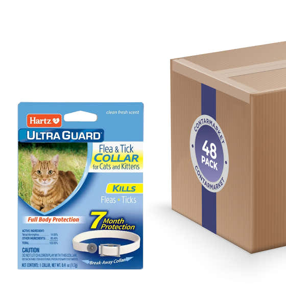 Hartz UltraGuard Flea &amp; Tick Cat and Kitten Collar - 48 Pack | Hartz - Pet Supplies