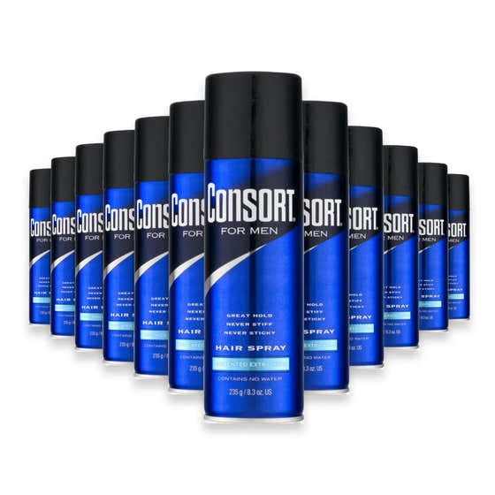 Consort for Men Unscented Hair Spray – 8.3 oz – 12 Pack | Consort - New Arrivals