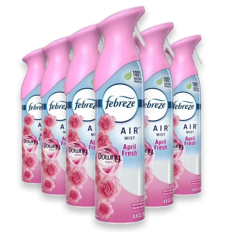 Febreze - Odor-Fighting Air Freshener, Downy April Fresh Scent - 8.8 Oz - 6 Pack | Febreze - Pre Order