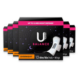 U by Kotex Ultra Thin Overnight Maxi Pads - 13 Ct - 6 Pack