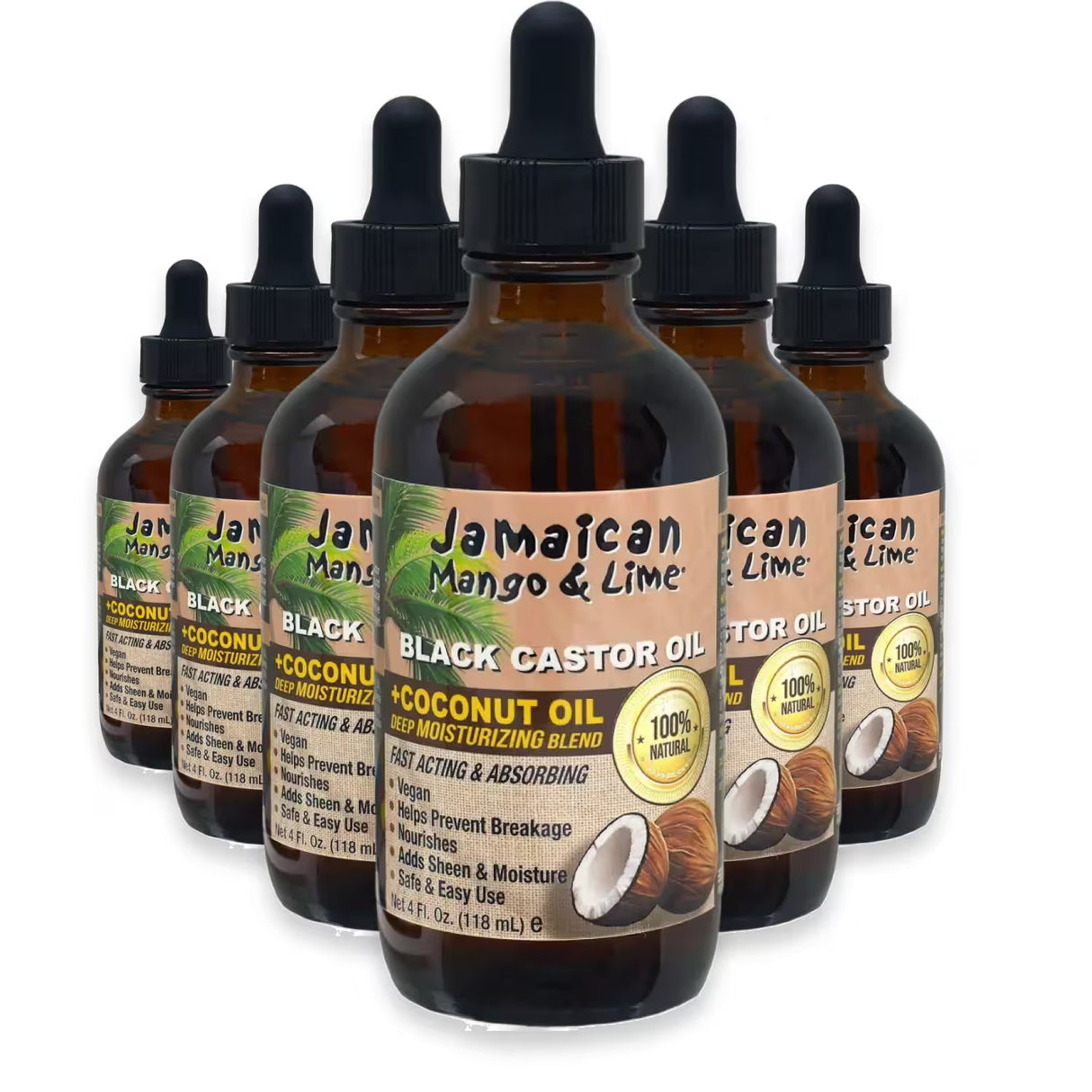 Jamaican Black Castor Oil – 4 oz – 6 Pack