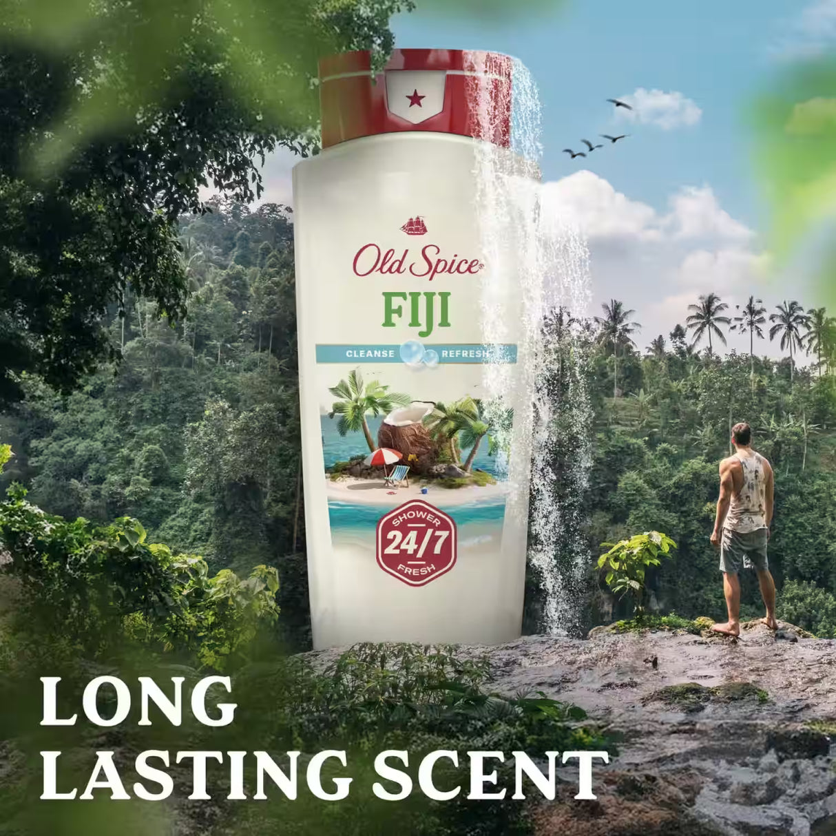 Old Spice Fiji Body Wash - 18 oz - 4 Pack