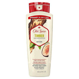 Old Spice Timber Body Wash - 18 oz - 4 Pack