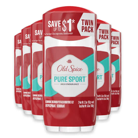 Old Spice High Endurance Pure Sport Antiperspirant Deodorant, 3.3 oz - Twin Pack - 6 Pack | Old Spice - New Arrivals