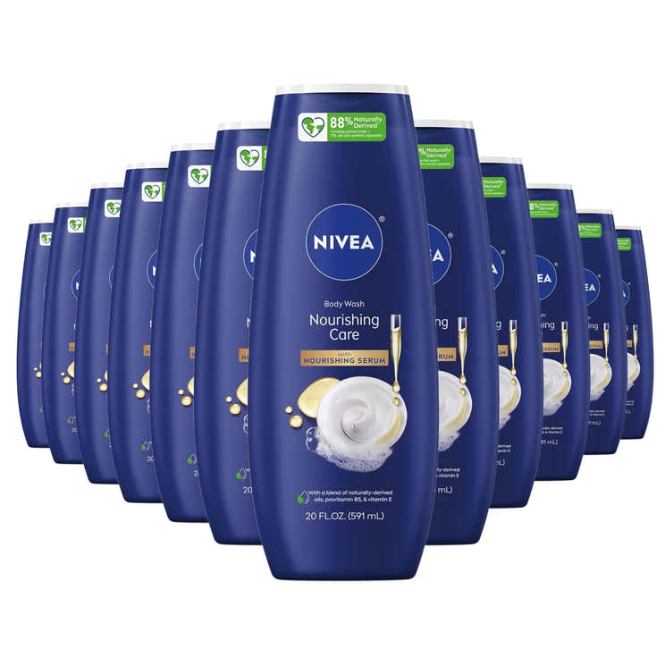 NIVEA Nourishing Care Body Wash, 20 oz - 12 Pack | Nivea - Pre Order