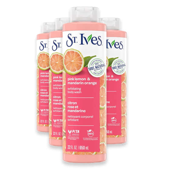 St. Ives Pink Lemon Body Wash - 22oz - 4 Pack | St Ives - member5%