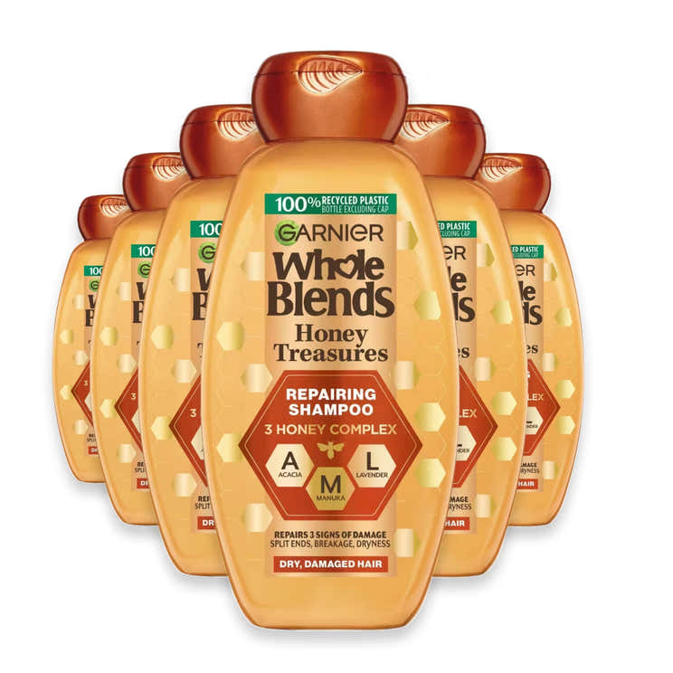 Garnier Whole Blends Honey Treasures Repairing Shampoo 12.5 oz - 6 Pack | Garnier - Pre Order