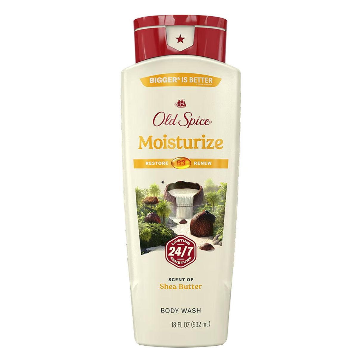 Old Spice Moisturize with Shea Butter Body Wash - 18 oz - 4 Pack