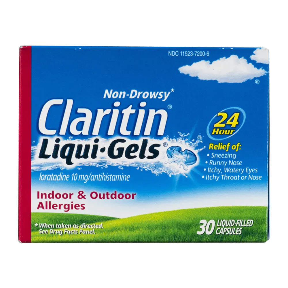 Claritin - Non-Drowsy Liqui-Gels Indoor & Outdoor Allergies 10 mg - 30 Ct  - 36 Pack