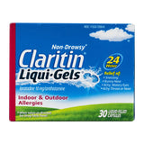 Claritin - Non-Drowsy Liqui-Gels Indoor & Outdoor Allergies 10 mg - 30 Ct  - 36 Pack