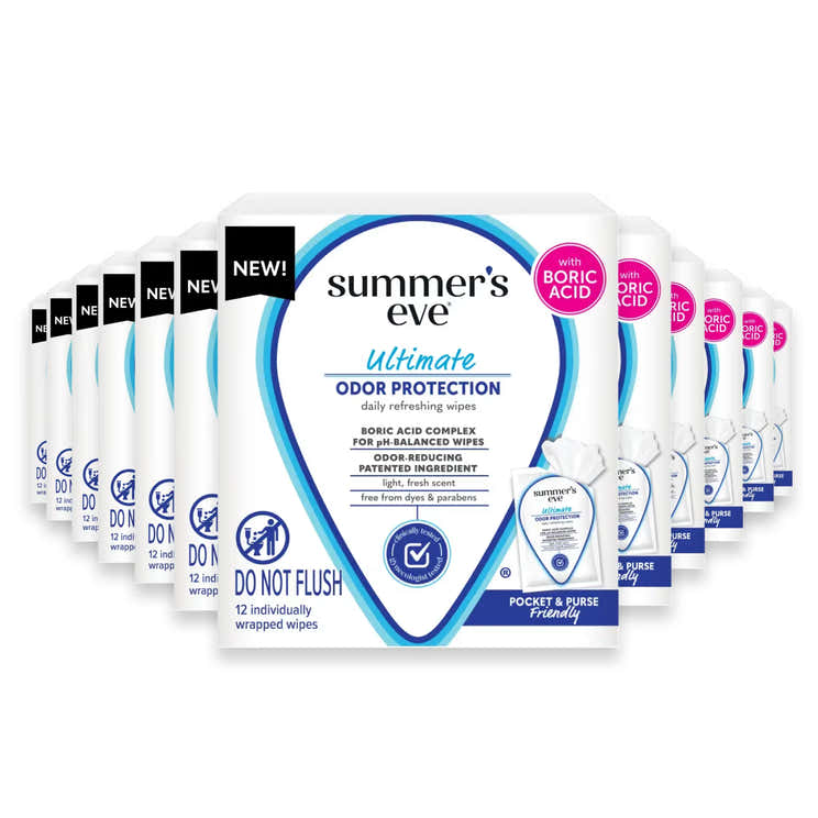 Summer’s Eve Ultimate Odor Protection Cleansing Cloths Odor Block - 12 Ct - 12 Pack | Summers eve - Pre Order