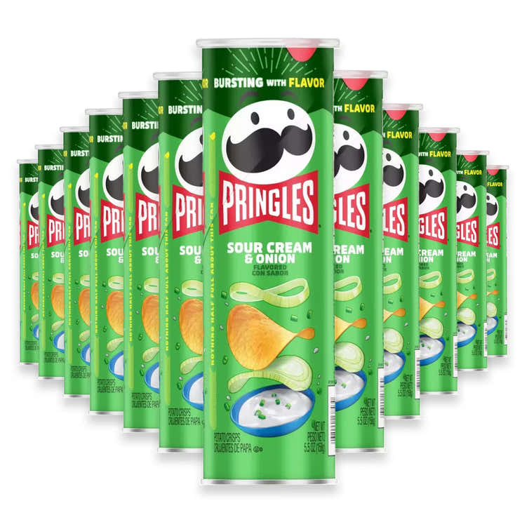 Pringles Sour Cream &amp; Onion Potato Crisps - 5.5oz - 14 Pack | Pringles - Pre Order