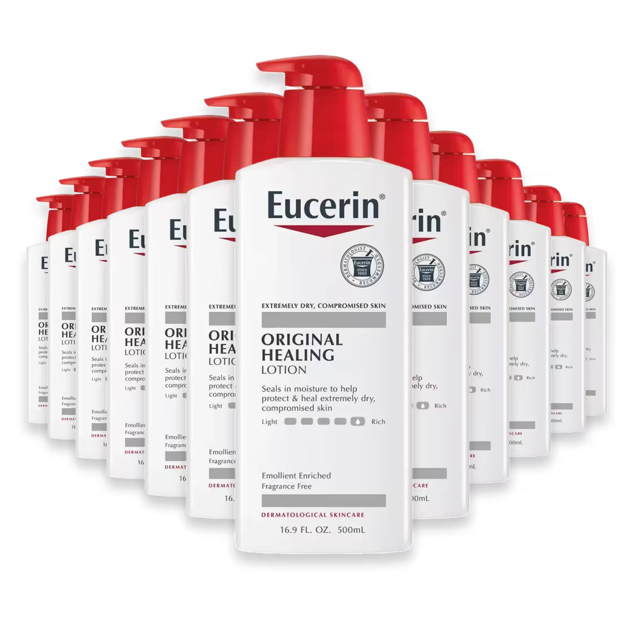 Eucerin Skin Lotion Pump - 16.9 oz - 12 Pack