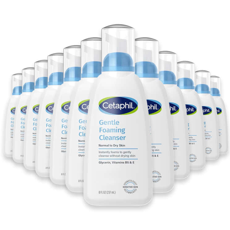 Cetaphil Gentle Foaming Cleanser, 8oz - 12 Pack | Cetaphil - Pre Order