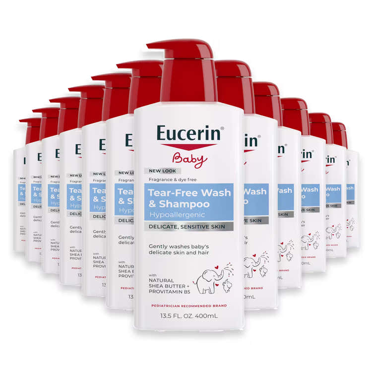 Eucerin Baby Wash &amp; Shampoo - 13.5 oz - 12 Pack | Eucerin - Pre Order