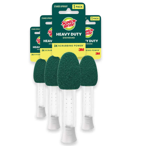 Scotch-Brite Heavy Duty Dishwand - 1 Ct - 4 Pack | 3M - Free Shipping 120