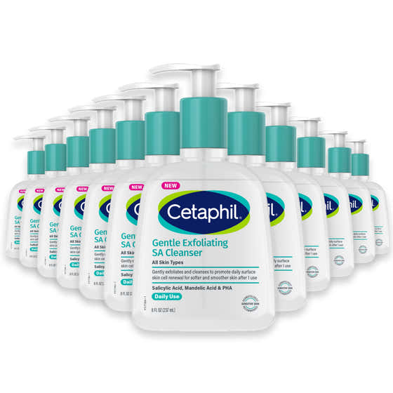 Cetaphil Gentle Exfoliating SA Cleanser, 8oz - 12 Pack | Cetaphil - cetaphil