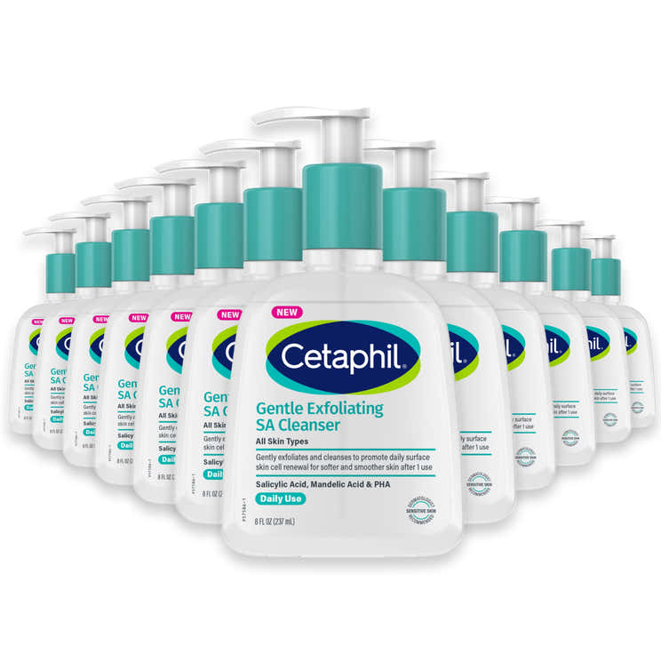 Cetaphil Gentle Exfoliating SA Cleanser, 8oz - 12 Pack | Cetaphil - Pre Order