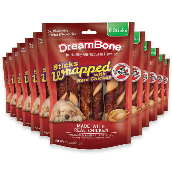 DreamBone Large Chicken Dog Treats 8 Pack - 24 Pack | DreamBone - Wholesale