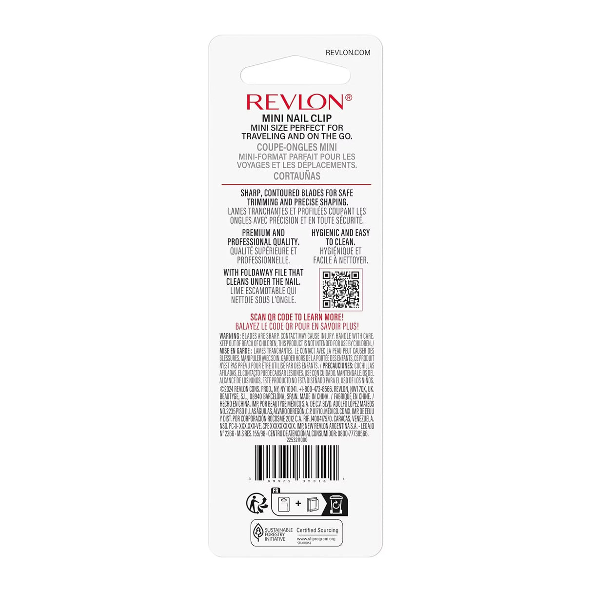 Revlon Compact Nail Clipper - 72 Pack