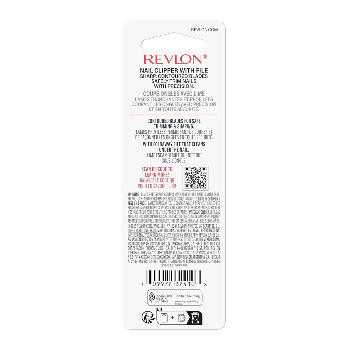 Revlon Nail Clipper - 72 Pack
