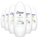 Dove Antiperspirant Deodorant Roll-On, Sensitive 40 ml – 6 Pack