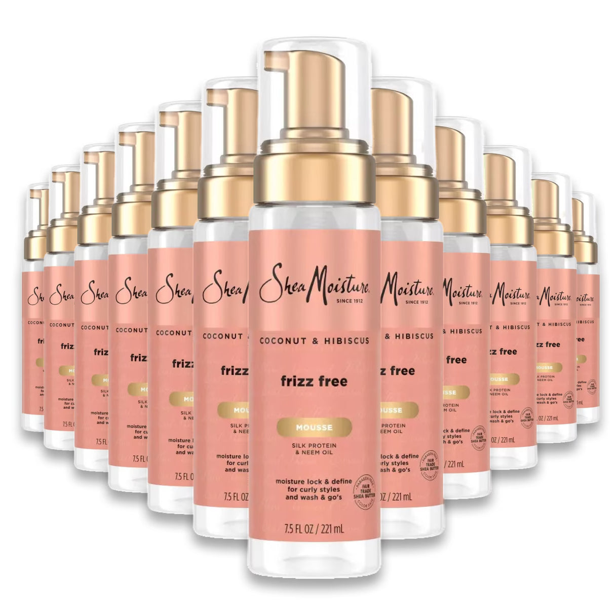 SheaMoisture Frizz-Free Curl Mousse - 7.5oz - 12 Pack