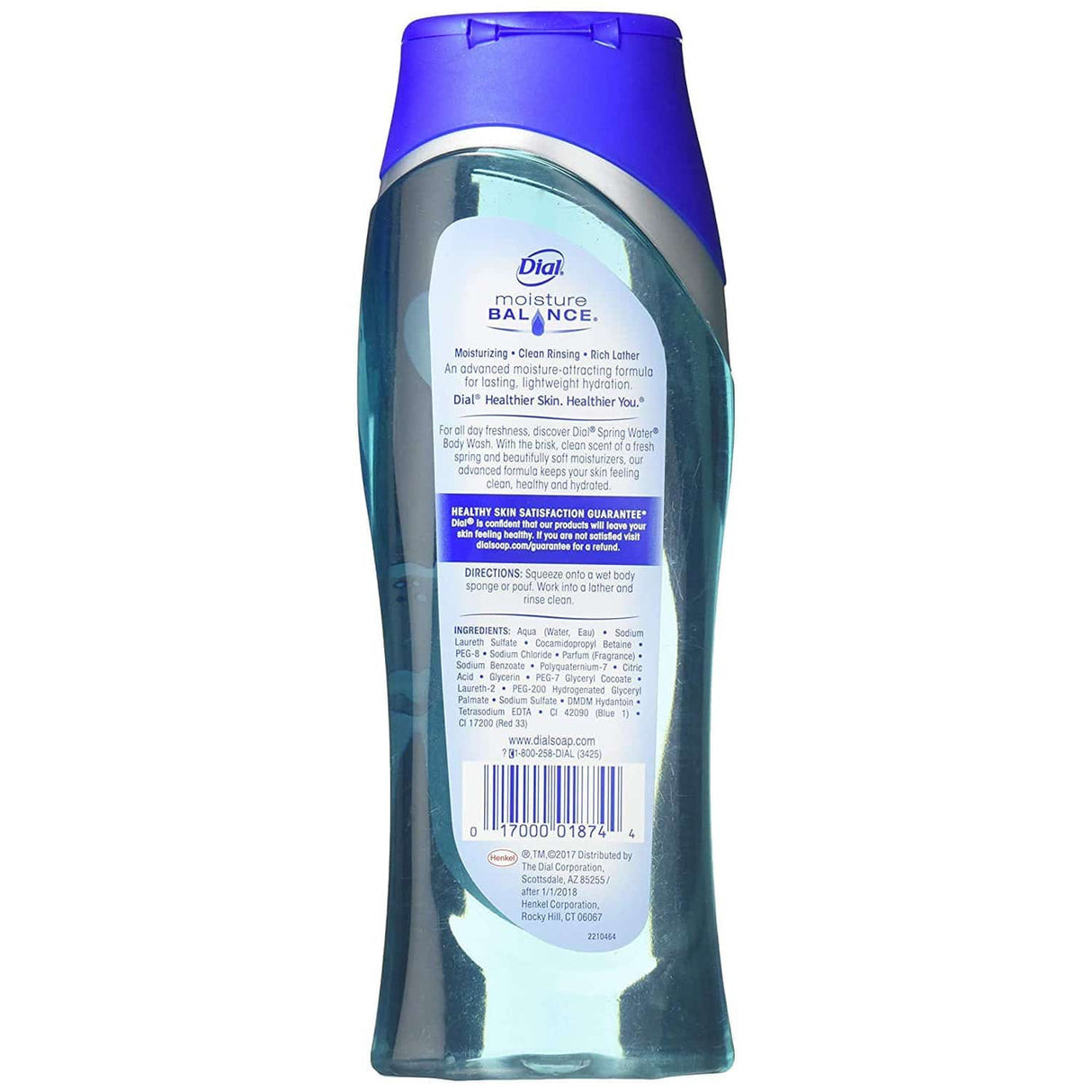 Dial Body Wash Spring Water – 16 oz – 6 Pack