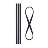 Scünci No-Slip Grip Skinny Headwraps Black 4 CT - 48 Pack