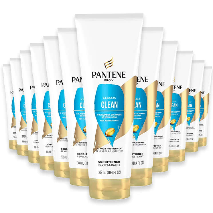 Pantene Pro-V Classic Clean Conditioner - 10.4 oz - 12 Pack | Pantene - Pre Order